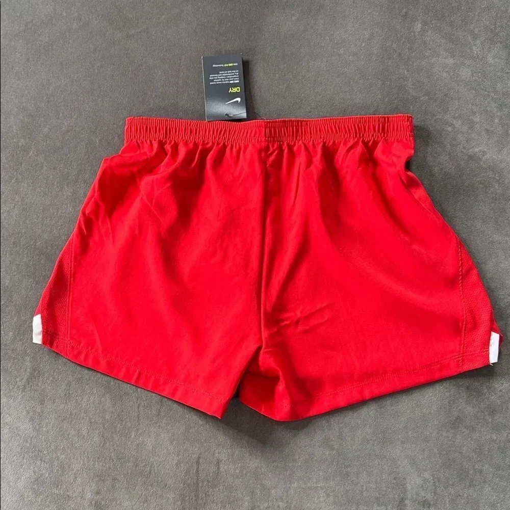 Women’s Nike Red Sport Shorts Dri-Fit AJ1266-657 Loose Fit Size M NWT